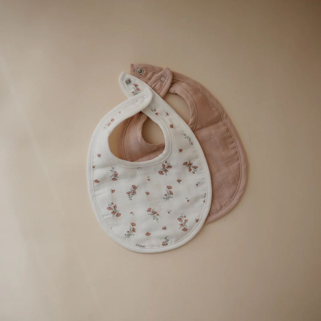 Mushie Muslin Bib 2-Pack motherswork Singapore – Motherswork
