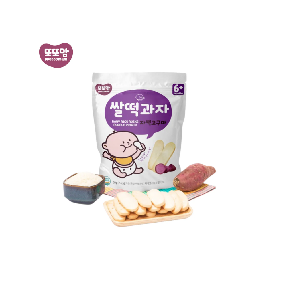 DDODDOMAM Organic Rice Rusk (6M+)