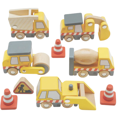 Le Toy Van Wooden Construction Vehicles