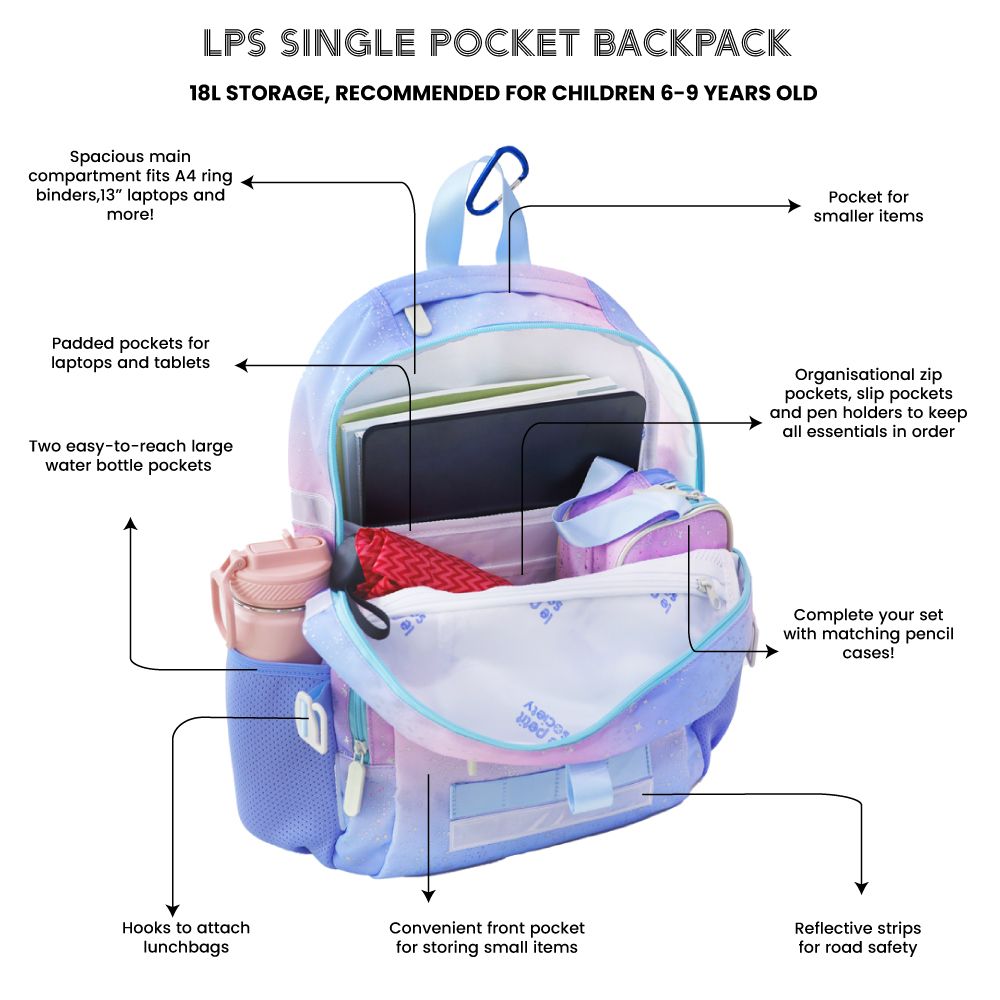 Le Petit Society Single Pocket Backpack