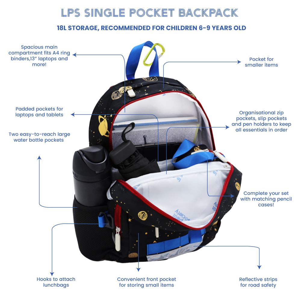 Le Petit Society Single Pocket Backpack