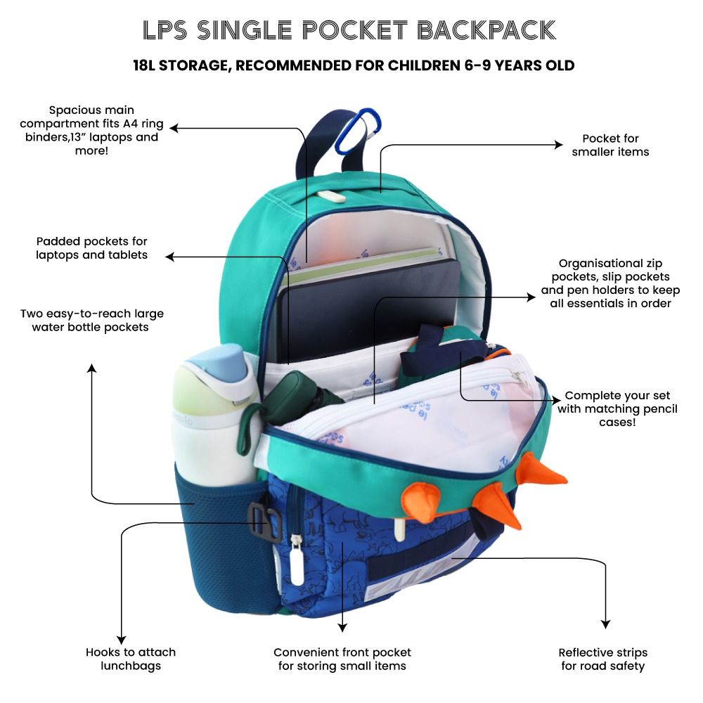 Le Petit Society Single Pocket Backpack
