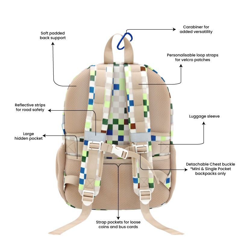 Le Petit Society Single Pocket Backpack