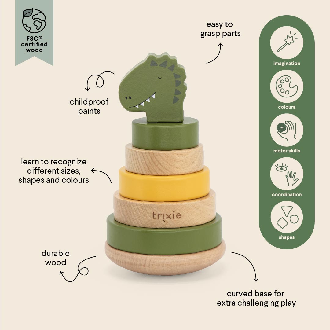 Trixie Animal Wooden Stacking Toy