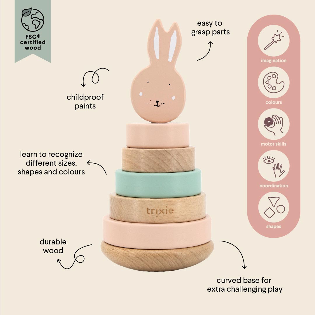 Trixie Animal Wooden Stacking Toy