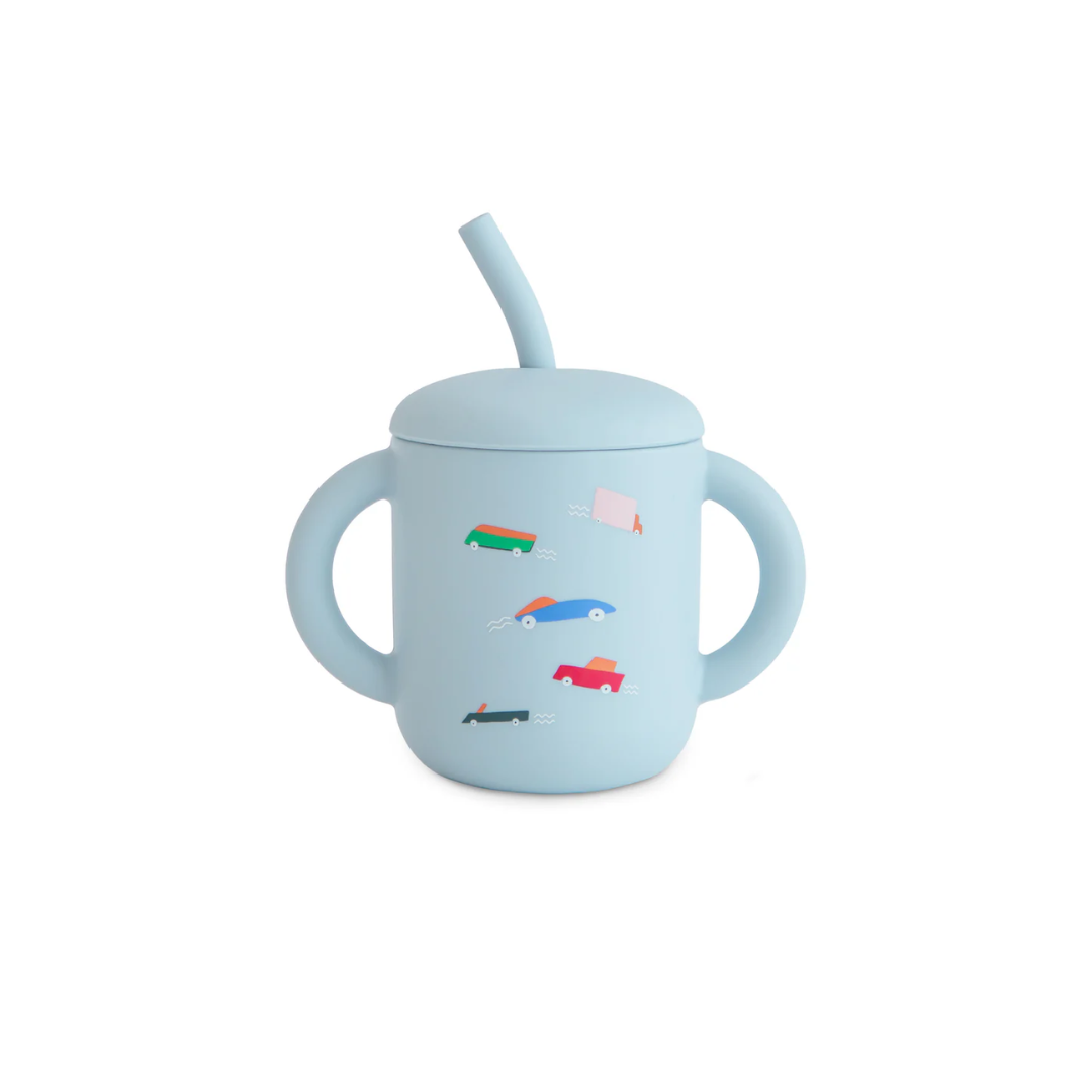 Mushie Silicone Training Cup + Straw