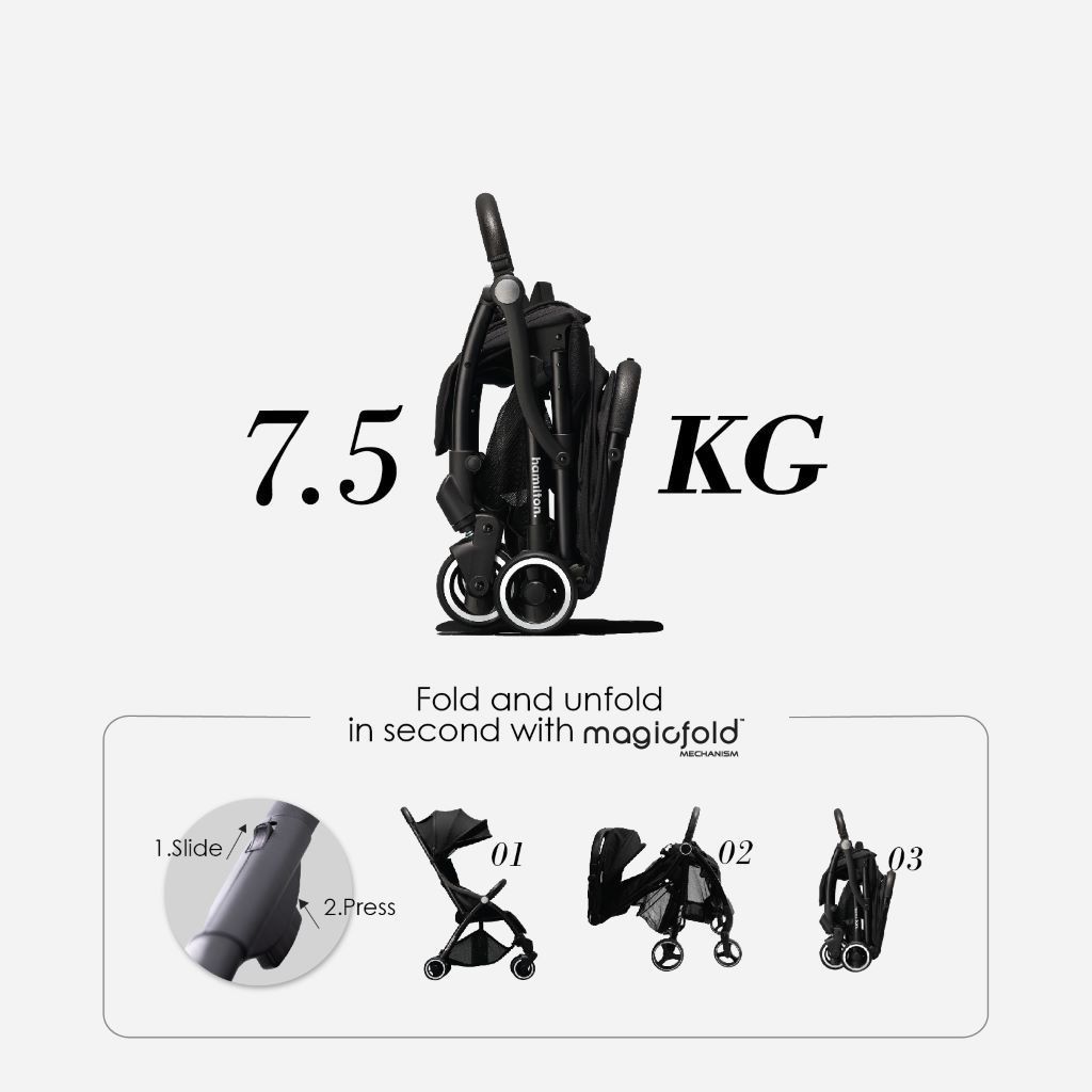 Hamilton X1 Lite MagicFold Stroller