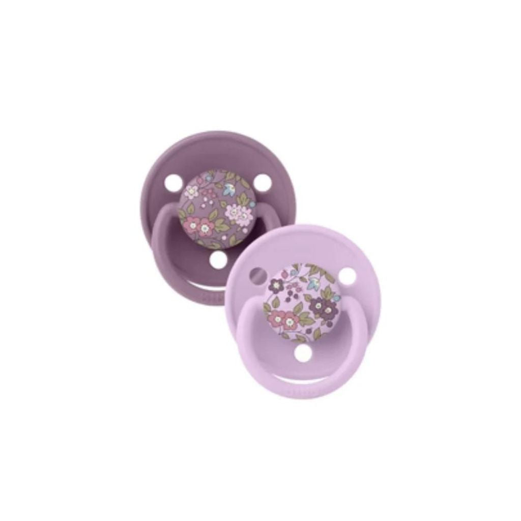 BIBS x LIBERTY Delux Silicone Pacifier Twin Pack (0-3 years)