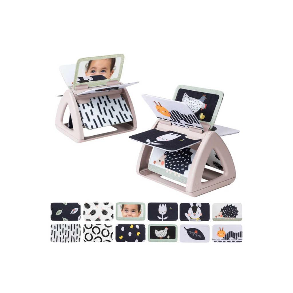 Taf Toys Black & White Tummy Time Rattling Spinning Book