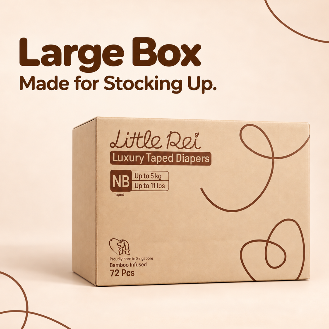 Little Rei Eco-Conscious Luxury Tape Diapers (Large Box)