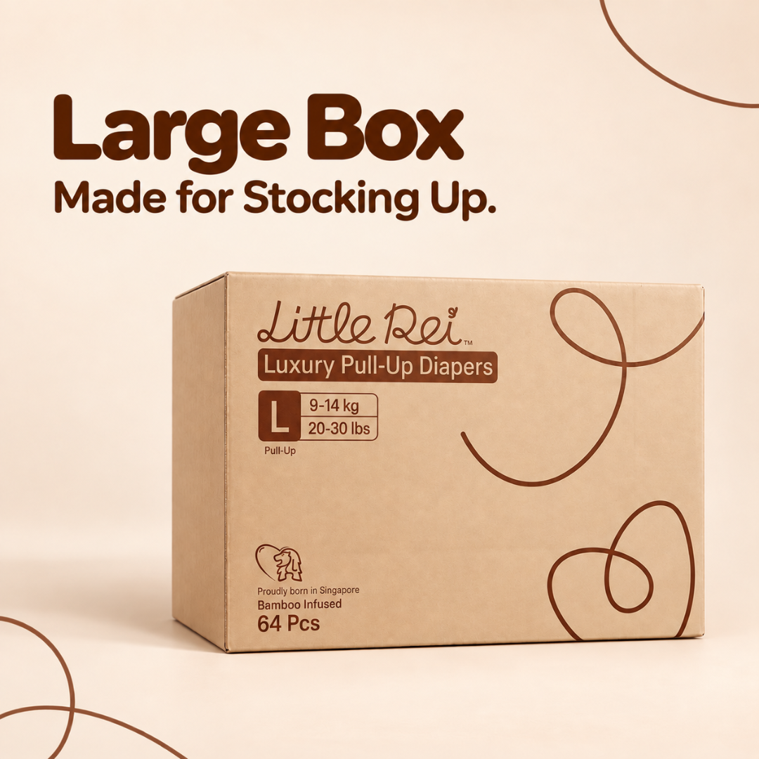 Little Rei Eco-Conscious Luxury Pull Up Diapers (Large Box)