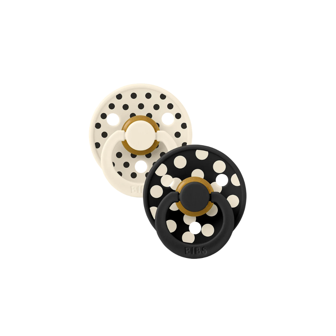 BIBS X STUDIO Polka Colour Pacifiers 2 Pack