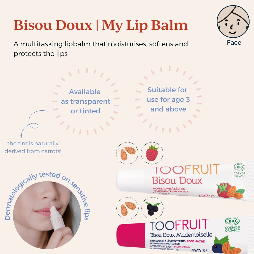 Toofruit Bisou Doux | My Lip Balm (Colourless)