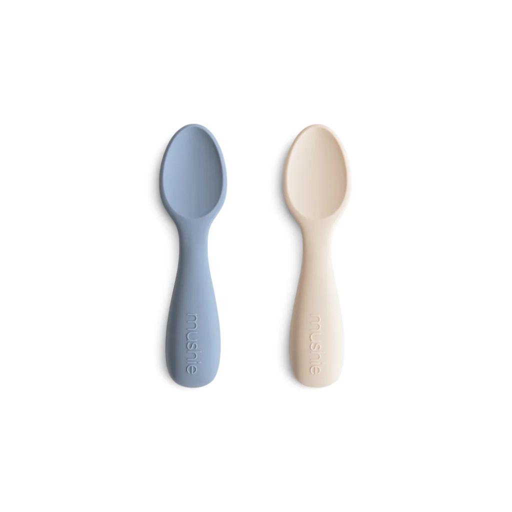 Mushie Silicone Toddler Starter Spoons 2-Pack