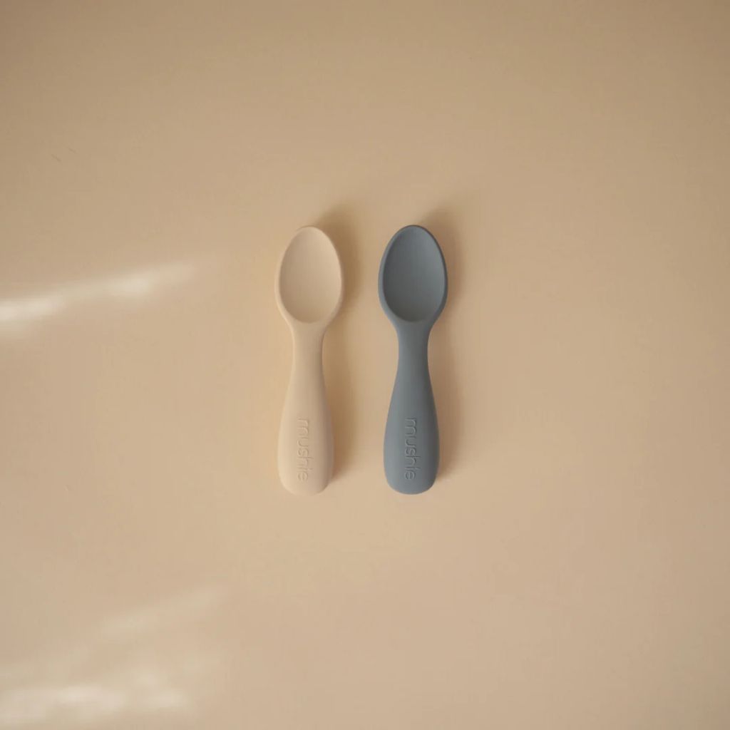 Mushie Silicone Toddler Starter Spoons 2-Pack