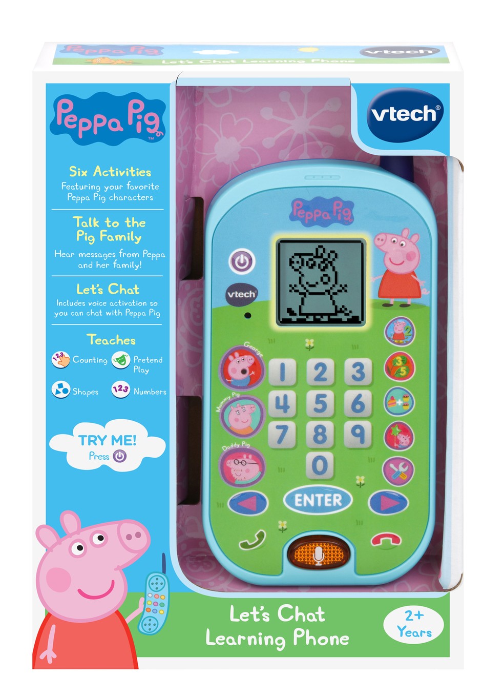 V-Tech Peppa Pig Lets Chat Learning Phone