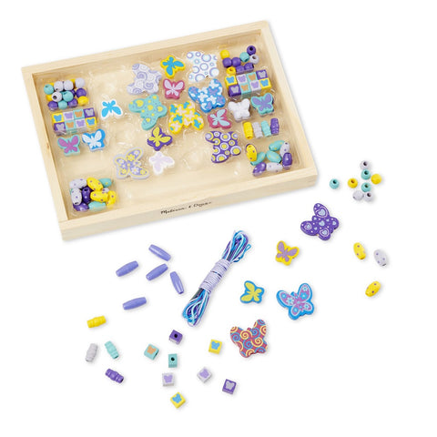 Melissa & Doug Created by Me! Butterfly Beads Wooden Bead Kit 4 years+