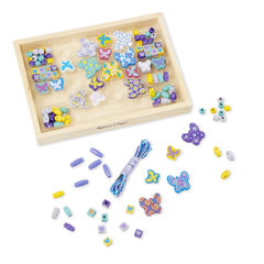 Melissa & Doug Created by Me! Butterfly Beads Wooden Bead Kit 4 years+