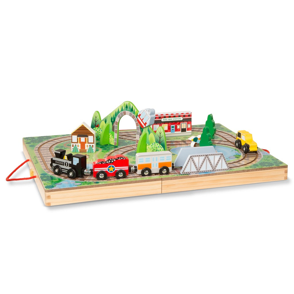 Melissa & Doug Take-Along Railroad 3 years+