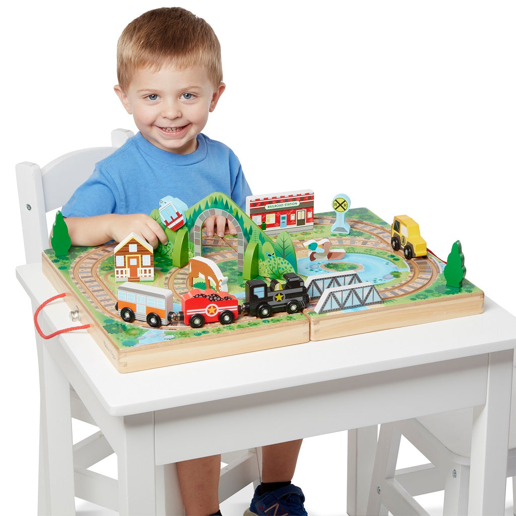 Melissa & Doug Take-Along Railroad 3 years+