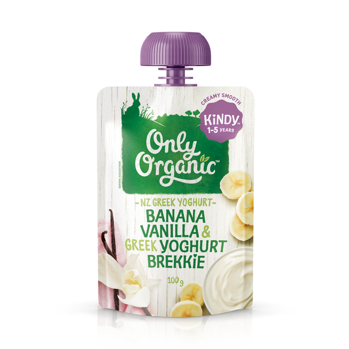 Only Organic Banana, Vanilla & Greek Yoghurt Brekkie Pouch