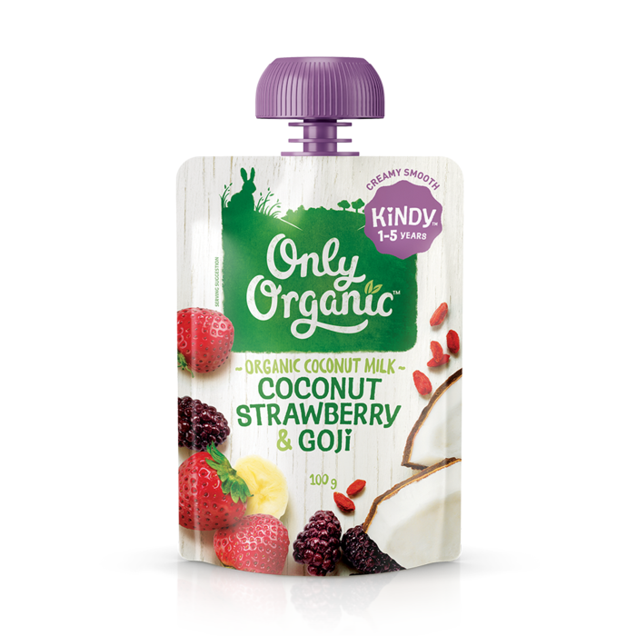 Only Organic Coconut, Strawberry & Goji Dessert Pouch
