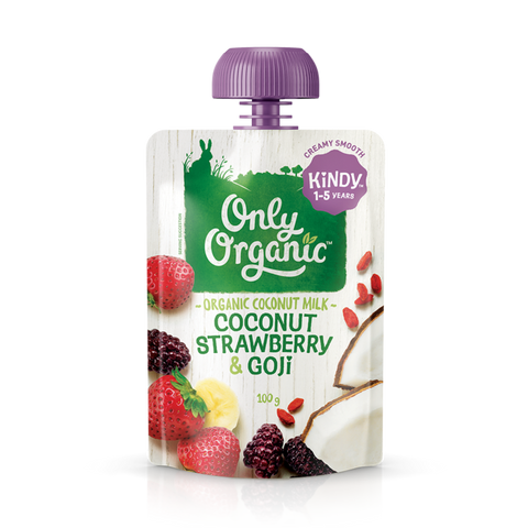 Only Organic Coconut, Strawberry & Goji Dessert Pouch