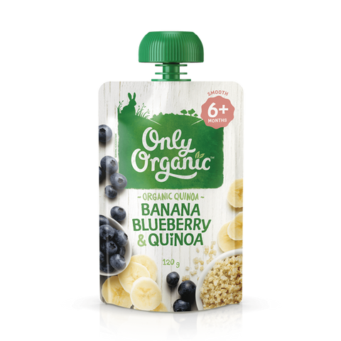 Only Organic Banana, Blueberry & Quinoa Brekkie Pouch