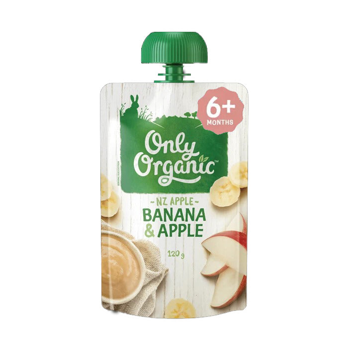 Only Organic Banana & Apple Fruit Pouch