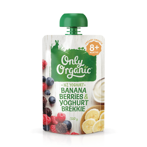 Only Organic Banana, Berries & Yoghurt Brekkie Pouch