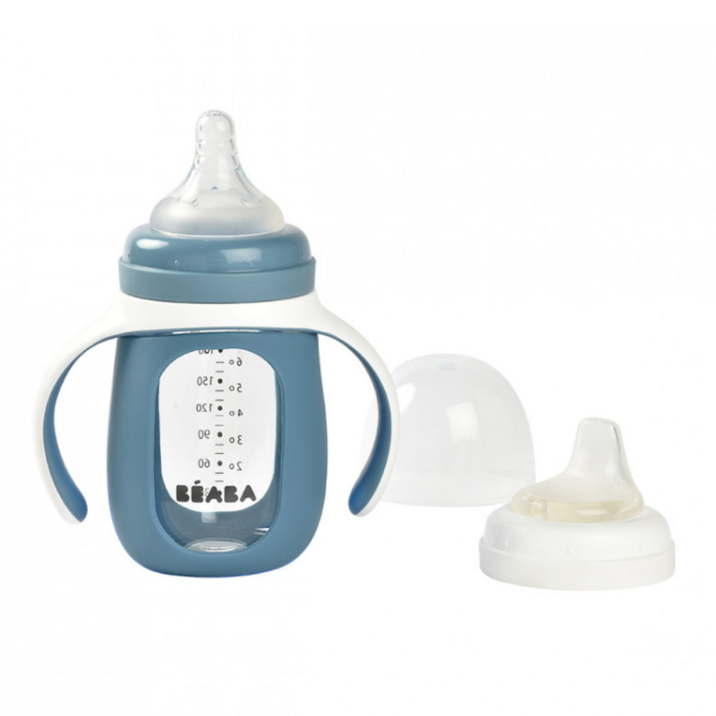 Beaba 2 in 1 Glass Learning Bottle 210 ml