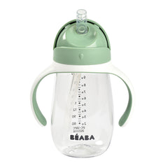 Beaba 2-in-1 Straw Cup 300ml - Sage Green