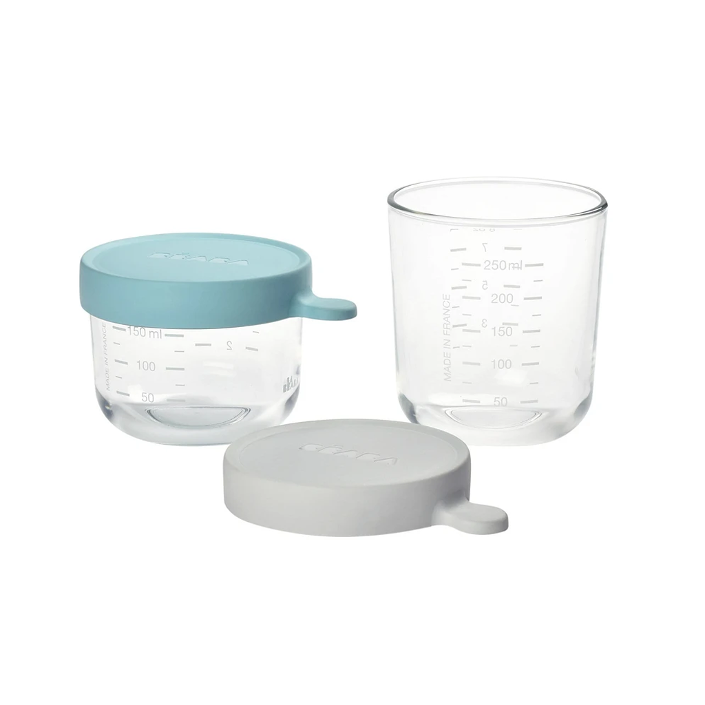 Beaba Set of 2 Conservation Jars In Quality Glass