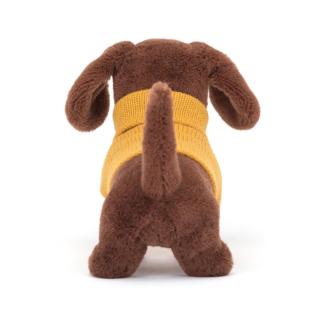 Jellycat Sweater Sausage Dog Yellow