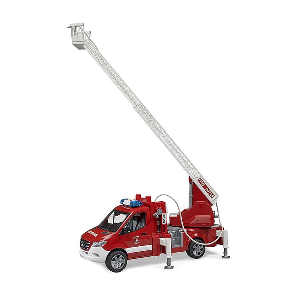 Bruder MB Sprinter Fire Service with Turntable Ladder, Pump and Light & Sound Module