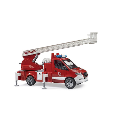 Bruder MB Sprinter Fire Service with Turntable Ladder, Pump and Light & Sound Module