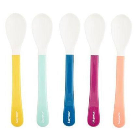 Babymoov 2nd Age Multicoloured Spoon x 5pc