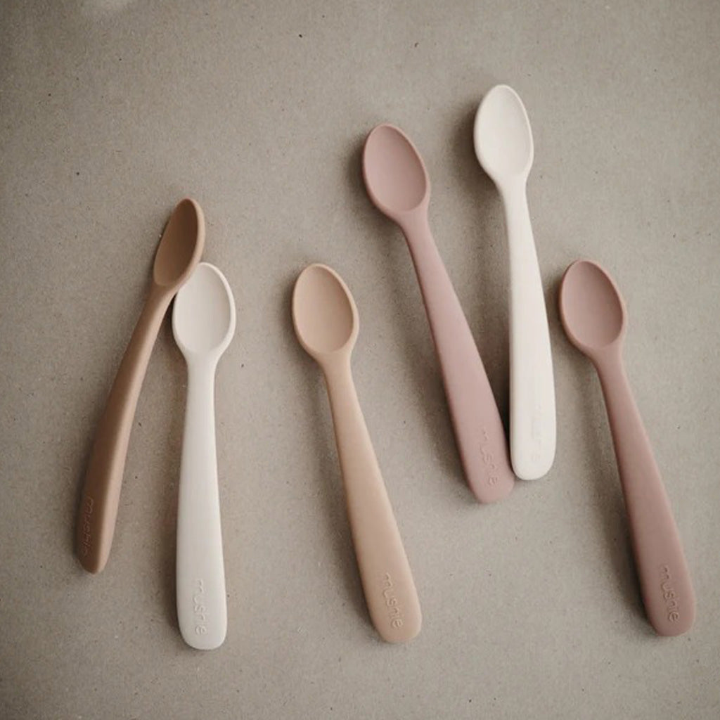 Mushie Silicone Feeding Spoons 2-Pack