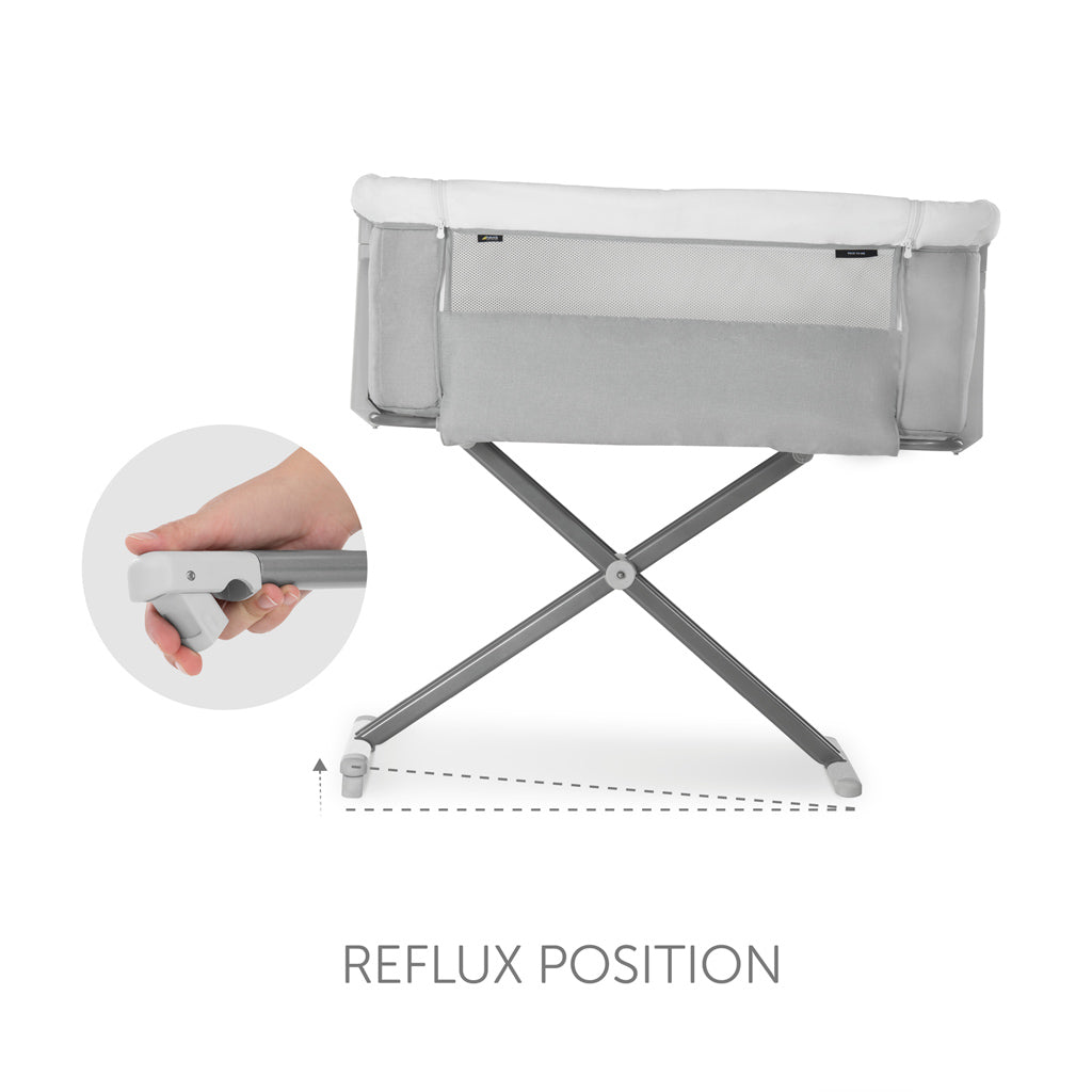 Hauck Face To Me Bedside Cot with Anti-Reflux Position & Adjustable Heights