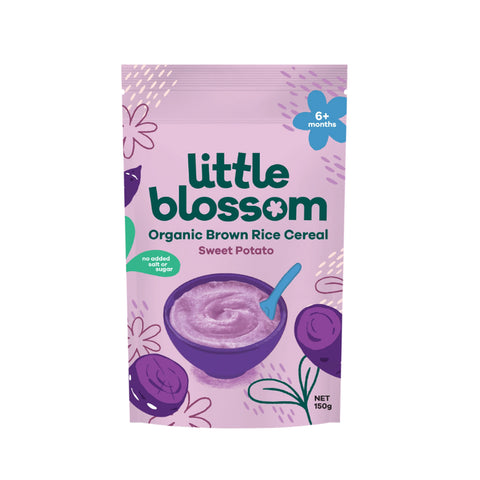 Little Blossom Organic Brown Rice Cereal | Sweet Potato