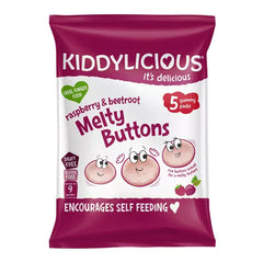 Kiddylicious Melty Buttons Raspberry & Beetroot (Multipack)