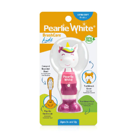 Pearlie White BrushCare Kids Pop-Up Extra Soft Toothbrush - Unicorn Design