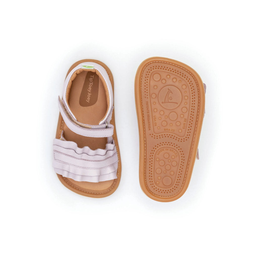 Tip Toey Joey Toddler Sandal Ruffy - Lavander