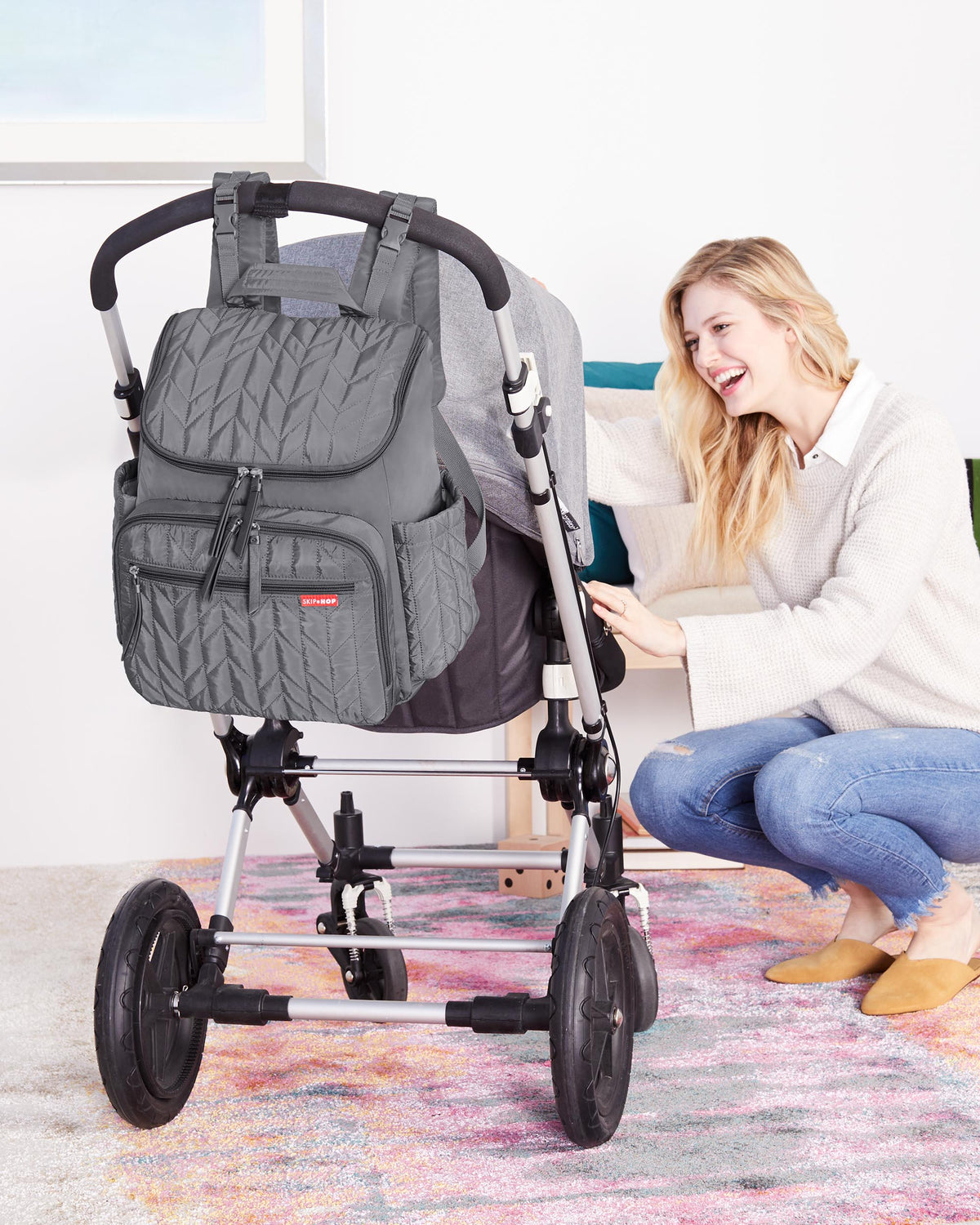 Skip Hop Forma Backpack Diaper Bag - Grey