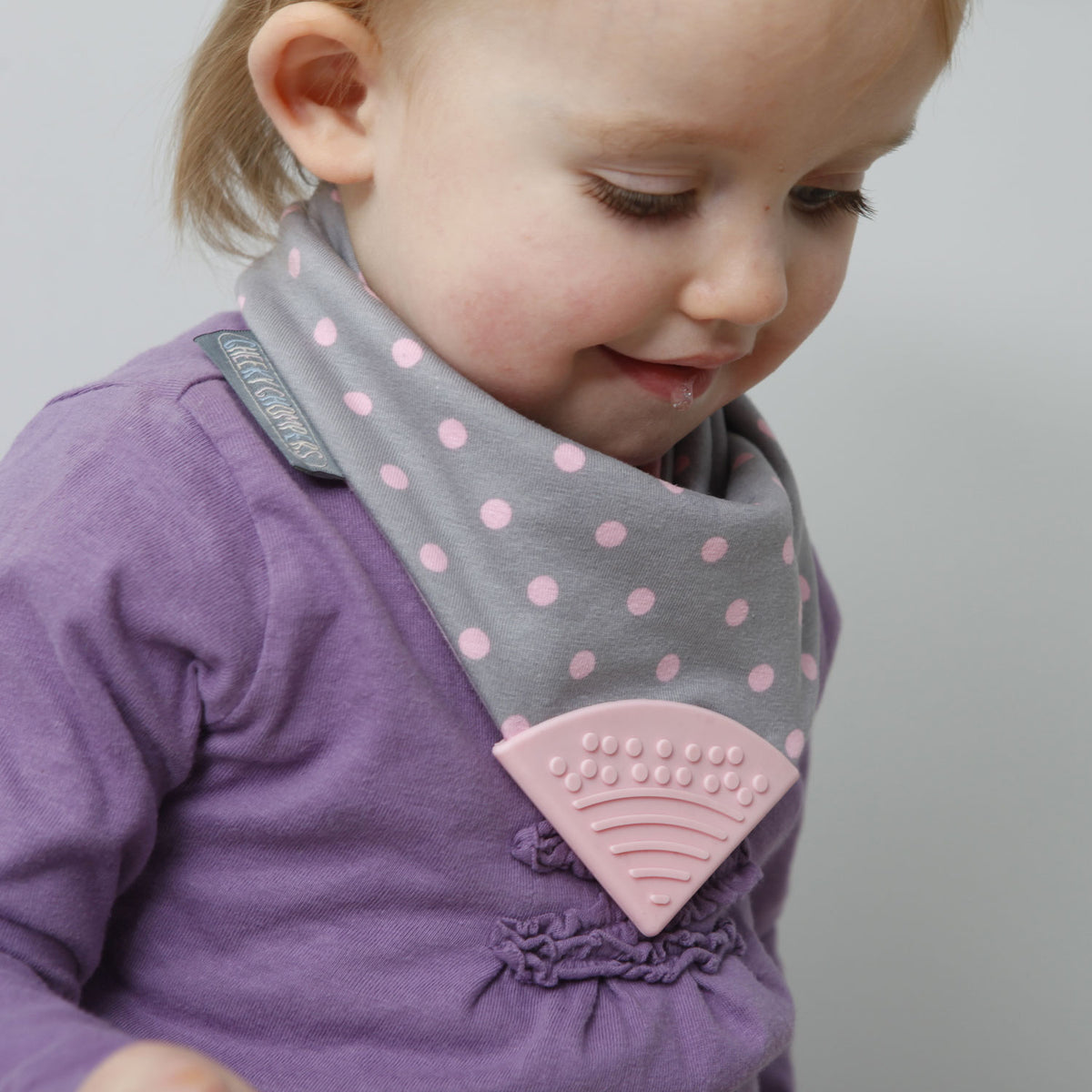 Cheeky Chompers Neckerchew (Polka Dot Pink)