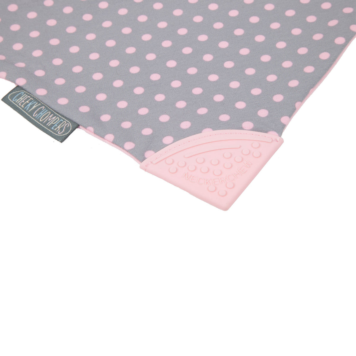 Cheeky Chompers Neckerchew (Polka Dot Pink)