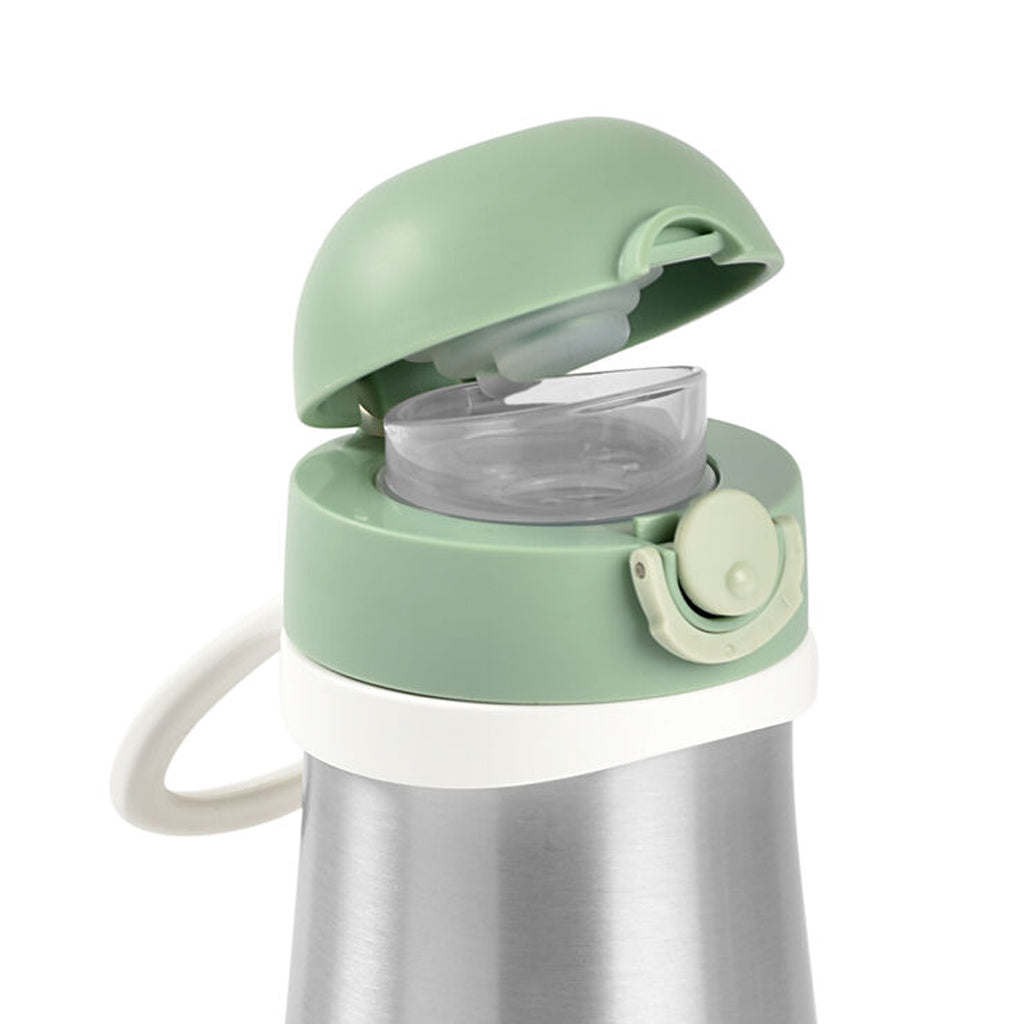 Beaba Stainless Steel Spout Bottle 350 ml Sage Green