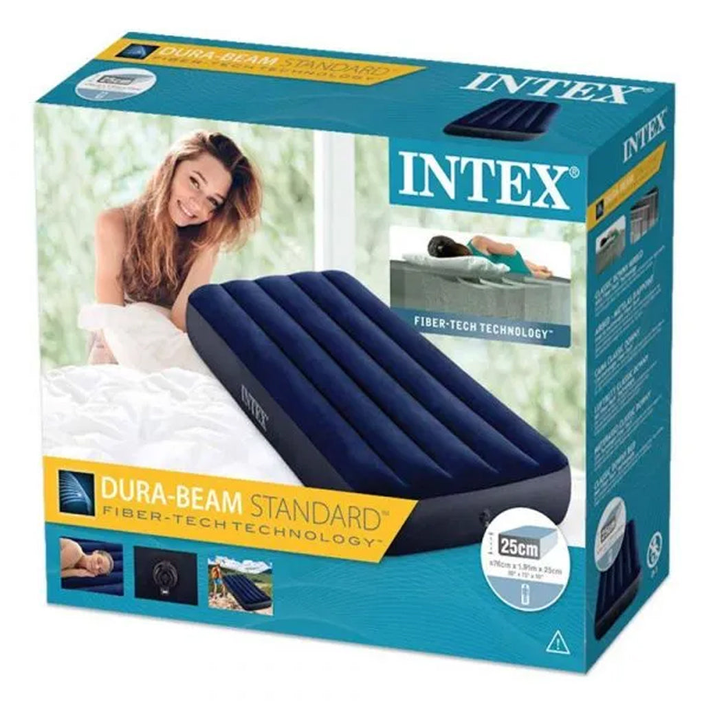 Intex Dura-Beam Classic Downy Airbed - Junior Twin