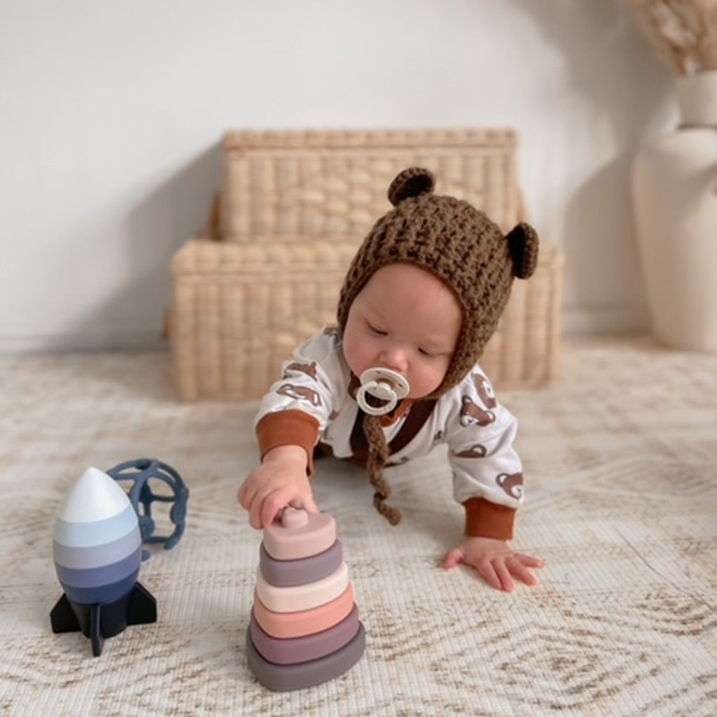 Playground Silicone Stacking Tower - Heart