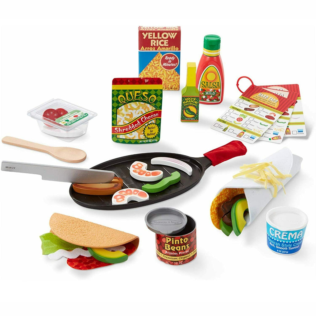 Melissa & Doug Fill & Fold Taco & Tortilla Set